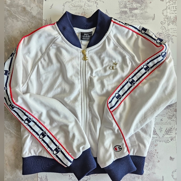 New Champion Logo Track Jacket, Size Small - Picture 3 of 8